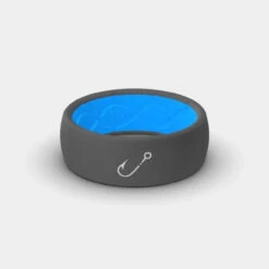 Groove Life Original Solid Silicone Ring With Hook Icon - Deep Stone/ Blue